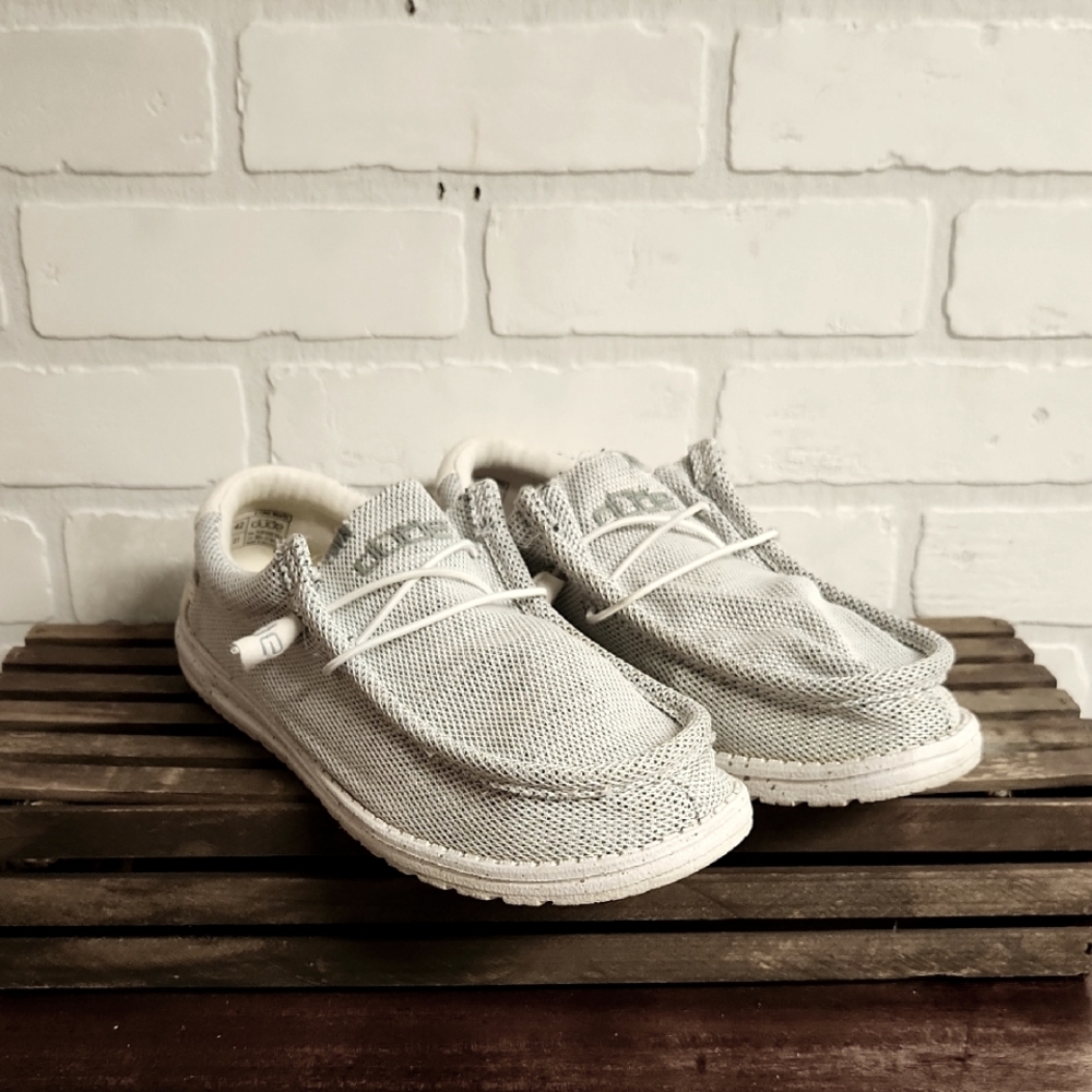 Hey Dude Stone White Slip-On Shoes
